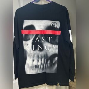 Black Graphic Long Sleeve Shirt